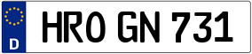 Trailer License Plate